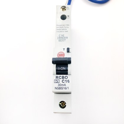 Wylex NSBS16/1 C16 16A 16 Amp 30mA RCBO Circuit Breaker Type A